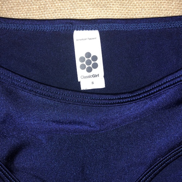 American Apparel Bikini Set Bandeau Top in Navy - Picture 2 of 3